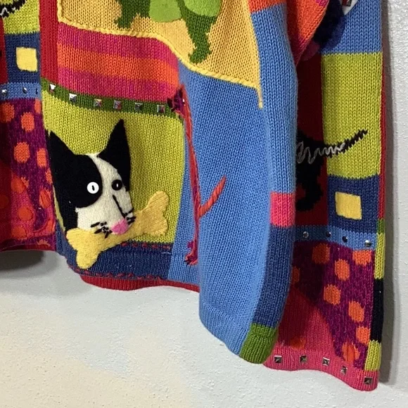 Susan Bristol Colorful Patchwork Cardigan - Picture 5 of 16